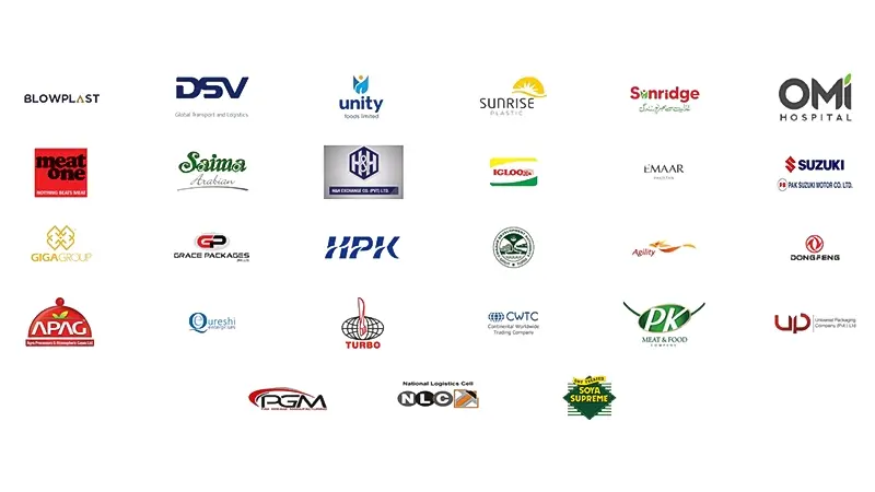Valuable clients of Horizon Technologies including BlowPlast, DSV, Unity Foods, Emaar Pakistan, Pak Suzuki, OMI Hospital and Giga Group across multiple industries in Pakistan